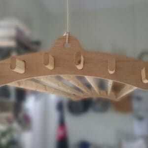 8 Lath Compact Wooden Hanging Clothes Drying Rack Or Pot